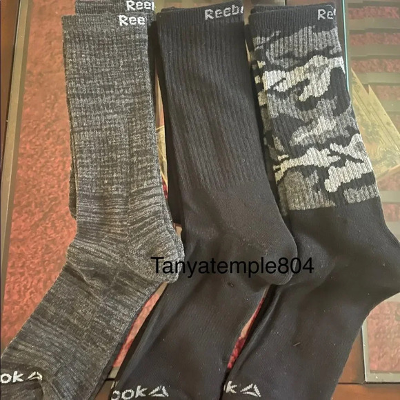 Reebok men’s socks pack of 6 Crew - Picture 6 of 7